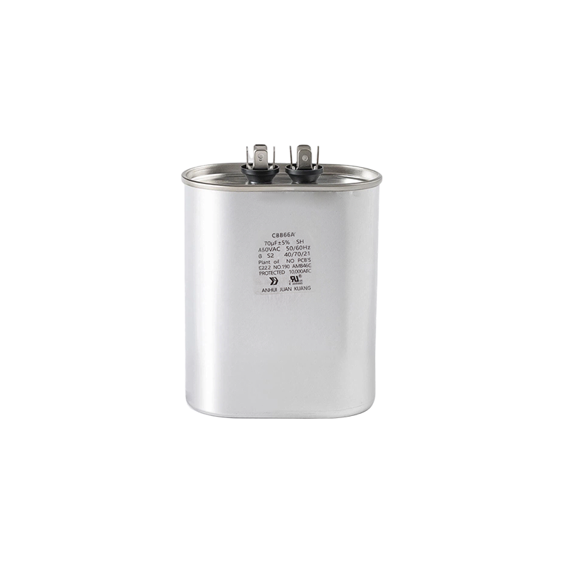 Condensadores de aire acondicionado CBB66A (caja de aluminio ovalada)