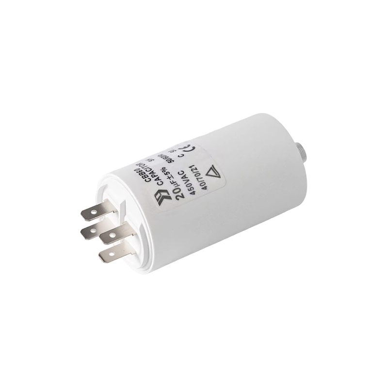 Condensador CBB60 para motor de lavadora (caja de plástico cilíndrica)