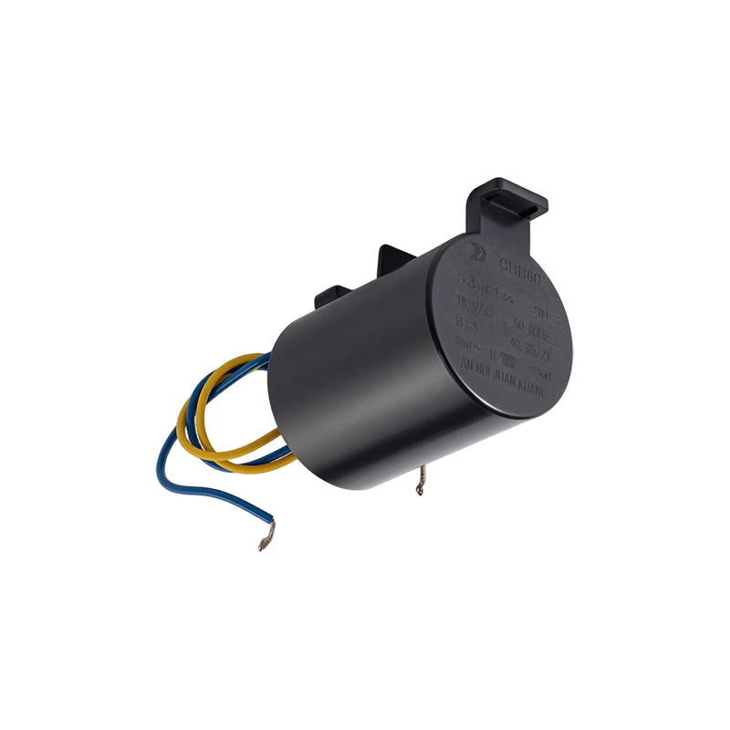 Condensador CBB60 para motor de lavadora (caja de plástico cilíndrica)