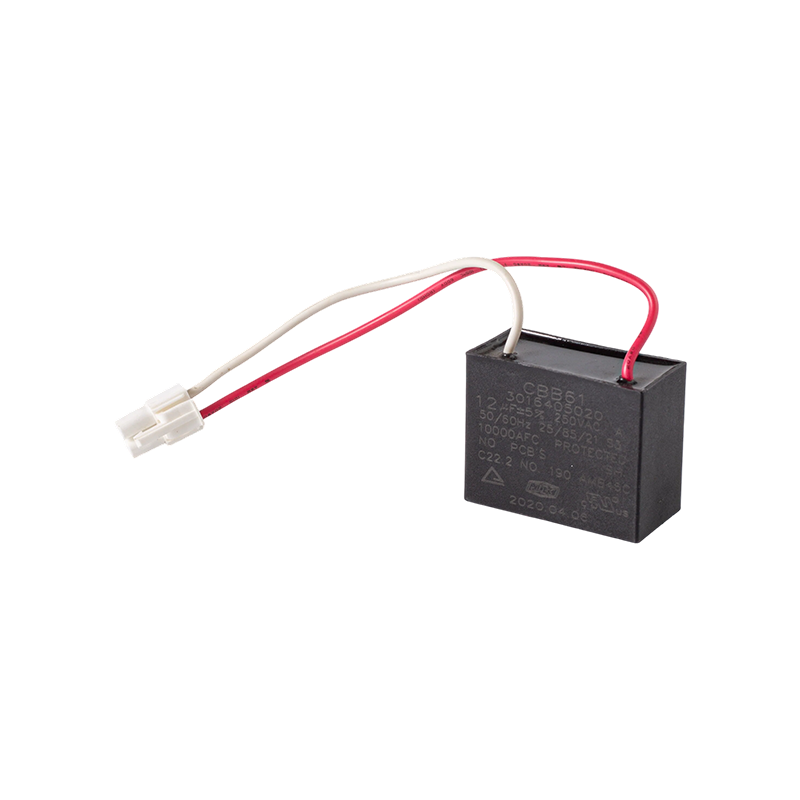Condensador CBB61 para ventilador (caja de plástico cuadrada)