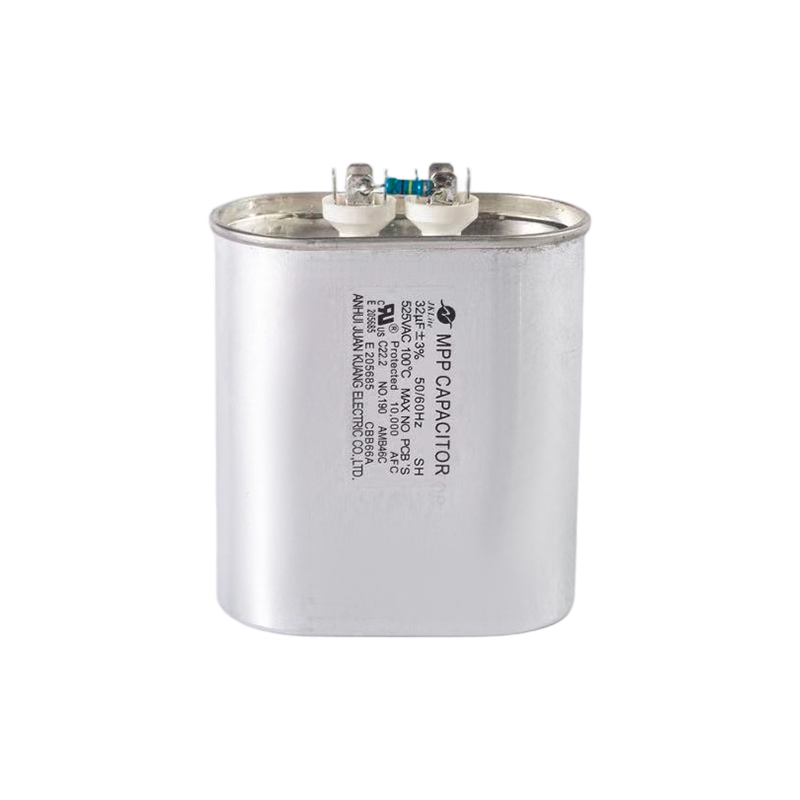 Condensador CBB66A 100℃ para bombillas de haluro metálico (caja de aluminio ovalada)