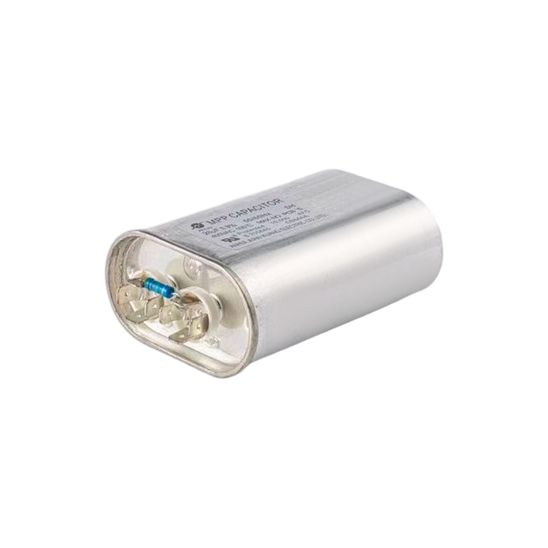 Condensador CBB66A 100℃ para bombillas de haluro metálico (caja de aluminio ovalada)