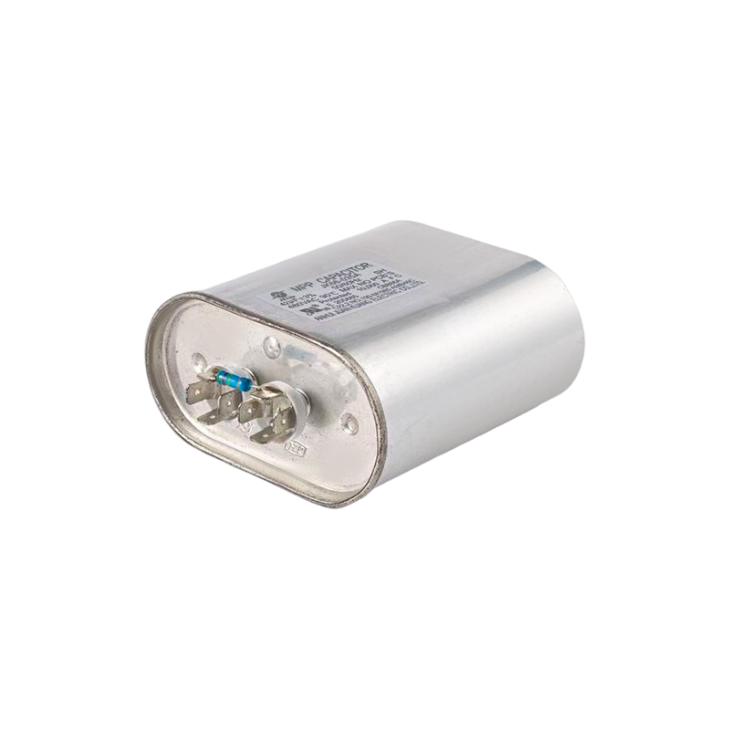Condensador CBB66A 100℃ para bombillas de haluro metálico (caja de aluminio ovalada)